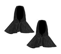 FIXOSHEE Gorras con Chal Protector para Cuello y Hombros, 2 Piezas, de Mezclilla Ajustables, Transpirable Prueba de Viento para Trabajos Industriales Aire Libre Color Color Aleatorio