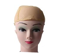 FIXOSHEE Gorro Unisex para Peluca de Transpirable Malla Ligera y Elástica para Sujetar Cabello Beige