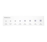 FIXOSHEE Guía de Tallas para Anillos de Compromiso Selector de Forma y Tamaño de Circonita Cúbica, Regla de Medición Portátil para Gemas Cuadrados y Herramienta de Comparación para Joyería