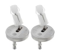 FIXOSHEE Juego de 4 Accesorios de Bisagra para Tapa de Inodoro Tornillo Expansible de Acero Inoxidable y Nylon Diámetro 45Mm para Fijación Rápida y Ajuste Seguro Baños