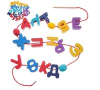 FIXOSHEE Juguete Educativo De Bloques De Madera para Aprender Ruso para Niños, Tamaño Único, Color Multicolor, Desarrollo De Motricidad Fina, Juego Educativo para Preescolar, del Alfabeto Ruso De