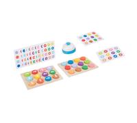 FIXOSHEE Juguete Educativo de Madera Flechas Direccionales de Colores Brillantes para Juego Didáctico para Guiar la Dirección y Reconocer Colores Seguro Superficies Pulidas