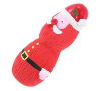 FIXOSHEE Juguete Navideño para Juguete Chirriante De Látex para Masticar para Diseño De Papá Noel y Muñeco De Entretenimiento Seguro y