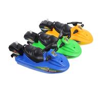 FIXOSHEE Juguetes De Barco De Cuerda Lancha Motora para Niños Tamaño Pequeño Juguetes De Baño Interactivos para Baño Bañera y Piscina 3 Piezas Colores Aleatorios