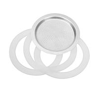 FIXOSHEE Junta de Silicona para Cafetera Espresso de Tazas con Filtro de Acero Inoxidable Sellado Flexible y Resistente para Recambio Fácil y Seguro