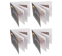 FIXOSHEE Libro de Gráficos para Pruebas de Daltonismo 4 Hojas Análisis de Color Preciso Resistente Decoloración Portátil Evaluación Visual Casa y Clínica