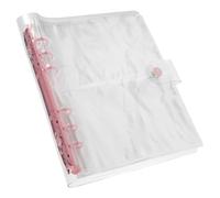 FIXOSHEE Libro para Exhibir Pegatinas de Uñas Diy, Álbum Transparente de 5 Pulgadas Rosa 100 Hojas, Almacenamiento para Calcomanías y Colección de Arte de Uñas, Adecuado para Salón