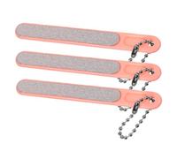 FIXOSHEE Limas y Pulidores de Uñas 3 Piezas Mini Compacto Multifuncional para Mujer Cuidado Uñas Portátil Manicura Pedicura Hogar Salón Herramienta de Llavero