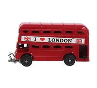 FIXOSHEE Llavero Vintage de Autobús Londinense de Aleación de Zinc Recuerdo de Viaje a Londres Llavero Decorativo Británico Retro Accesorio Práctico para Coleccionistas Obsequio