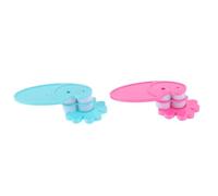 FIXOSHEE Máquina de Quilling de Papel 2 Piezas Herramienta para Filigrana DIY de Plástico Duradero Arrugadora de Papel Rosa y Azul para Manualidades y Bricolaje Creativo