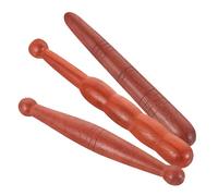 FIXOSHEE Masajeadores De Madera 3 Piezas Palo De Masaje Multifuncional Varillas De Acupresión Masajeador Para Pies Cuerpo y Manos Herramienta De Masaje Portátil Uso Doméstico