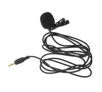 FIXOSHEE Micrófono De Solapa Pequeño Clip para Smartphone, Portátil y Fácil De Usar, Compatible Grabación De Vídeo y Música, Color Negro, para Uso Profesional y Personal