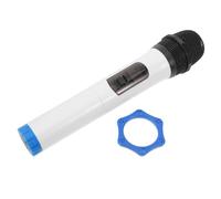 FIXOSHEE Micrófono de Utilería Inalámbrico para Accesorio y Portátil para rol y Actuaciones Escenario Simulado Realista para Fiestas y Actividades al Aire