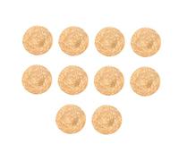 FIXOSHEE Mini Sombreros de Paja Tejidos a Mano para Manualidades, 10 Piezas de 15 Cm, Mini Sombrero para Muñecas y Decoración Artesanal, Accesorios DIY Duraderos para Proyectos Creativos