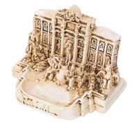 FIXOSHEE Miniatura de Resina Fontana Di Trevi con Iglesia Decoración de Viaje Modelo Arquitectónico para Hogar Oficina y Hotel Souvenir Italiano Compacto