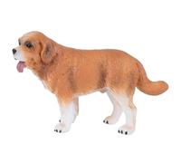 FIXOSHEE Modelo de Perro San Bernardo de PVC Realista Figura Educativa Canina Mini para Decoración y Juegos Infantiles Obsequio Adecuado para Amantes de Perros y Coleccionistas