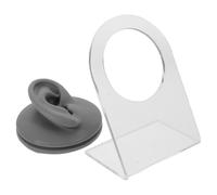 FIXOSHEE Modelo Oreja Silicona Izquierda con Soporte Oreja Artificial Suave para Práctica de Piercing y Exhibición de Joyería para Principiantes y Profesionales