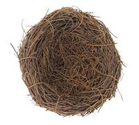 FIXOSHEE Nido de Pájaro de Ratán Tejido Grande para Exteriores, Accesorio Decorativo Natural para Jardín, Tamaño de 25 CM, Apto para Manualidades y Fotografía