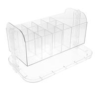 FIXOSHEE Organizador Maquillaje Transparente Multifunción para Baño y Escritorio Caja Almacenamiento Cosméticos Soporte Compacto para Barras de Labios y Cubiertos Diseño Elegante y Ligero