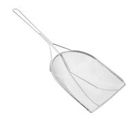 FIXOSHEE Pala para Arena de Acero Inoxidable para Reptiles Pala de Limpieza con Filtro de Malla para Terrarios Resistente y Duradera para Excrementos y Drenaje de Sustrato