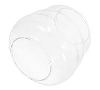FIXOSHEE Pantalla Lámpara de Vidrio Transparente para Lámpara de Queroseno Resistente al Viento Repuesto Vintage Roscado Altura Diseño Retro Elegante
