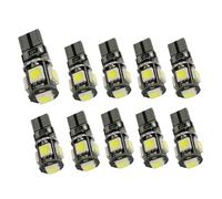 FIXOSHEE Paquete 10 Bombillas LED W5W T10 5050 5Smd para Coche Luz de Lectura Gran Angular bajo Consumo y Sistema Can-Bus Anti Error Lámpara de Iluminación Amplia Compatible Vehículos