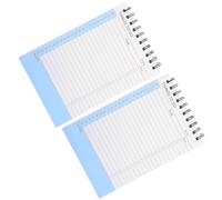 FIXOSHEE Paquete de 2 Blocs de Notas con Lista de Tareas Diarias Cuaderno Espiral con Encuadernación Superior Tamaño 21X14 CM Páginas Rayadas Resistentes Tinta Planificador Diario