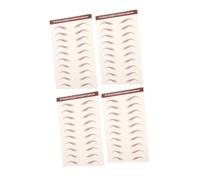 FIXOSHEE Pegatinas para 3D Resistentes al Agua Temporal Apariencia de Vello Láminas Adhesivas Realistas para de Mujer Paquete de 4 Hojas para Uso Fácil y Viaje