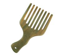 FIXOSHEE Peine de Madera de Sándalo Sólido con Dientes Anchos Antiestático Mango Curvado Ergonómico para Cabello Grueso y Fino Peine Aceite para Peinado Cómodo y Duradero