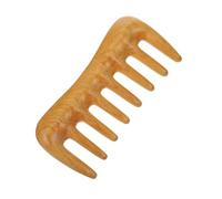 FIXOSHEE Peine de Madera Masajeador con Dientes Anchos Ergonómico para Uso Doméstico Suave Piel Estimula la Circulación y la Adecuado para Cabello Fino y Grueso