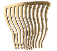 FIXOSHEE Peine Vintage de Latón Antiguo para Banquetes y Bodas Ondulada de Diseño Simple y Elegante Adorno para Cabello con Sensación Tridimensional Clip Decorativo para Vestimenta