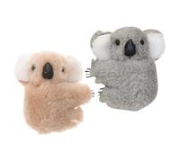 FIXOSHEE Pinzas Cabello Pequeñas de Koala 2 Unidades para Mujer y Niña Diseño de Animal Peluche Suave para Cabello Fino Aptas para Eventos Graduaciones y Citas