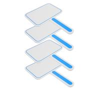 FIXOSHEE Pizarras de Mano de Borrado en Seco, 4 Piezas Diseño Ergonómico, Ideales para Votación, Tareas Escolares y Competencias