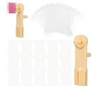 FIXOSHEE Placas de Bobinado para Hilo de Bordar Organizador de Hilo Reutilizable con Bobinadora Plástica Manual para Costura y Punto de Cruz Kit para Adultos