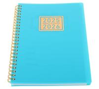 FIXOSHEE Planificador Diario 2025-2026 A5 Agenda Semanal Compacta Color Verde Claro Cuaderno de Objetivos Semanales Calendario Mensual para Gestión Organización de Tareas