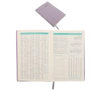 FIXOSHEE Planificador Diario 2026 Agenda Anual 365 Días Cuaderno de Horarios Papel Anti-Traspaso Color Púrpura Cuaderno de Planificación Semanal y Mensual para Oficina y Trabajo