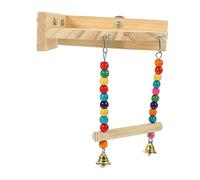 FIXOSHEE Plataforma Triangular para Periquitos y Aves Juguete Columpio para Jaula Accesorio De Ejercicio para Pájaros Estable y Fácil De Instalar