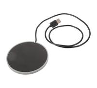 FIXOSHEE Posavasos Calentador USB Eléctrico para Escritorio, Base de Metal Gris, bajo Consumo, Mantiene Bebidas Calientes como Café, Té, Leche y Sopa, Compatible Tazas Estándar, Adecuado