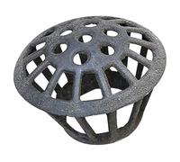 FIXOSHEE Protector de Bajante de Canalón de 75 Mm, Rejilla de Hierro Fundido Redonda para Canaletas, Filtro Antidebris para Sistemas de Protección de Canalones, Uso Color Aleatorio