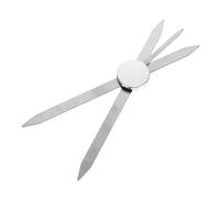 FIXOSHEE Regla de Cejas de Aleación de Aluminio Herramienta de Medición Precisa para Microblading Posicionamiento y Balance Profesional Color Plateado para Diseñadoras y Principiantes