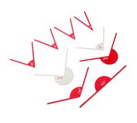 FIXOSHEE Regla Transportadora de Matemáticas de Geometría 9 Piezas Medidor de Ángulos Grados 30° a 270° Colores Rojo y Claro para Educación Escolar y Dibujo Técnico