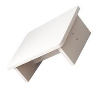 FIXOSHEE Reposapiés Ergonómico Antideslizante para Oficina y Dormitorio de Madera Inclinable para Aliviar Fatiga de Piernas y Espalda Soporte Cómodo para Pies bajo Escritorio Color Blanco