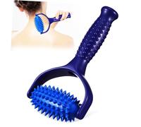 FIXOSHEE Rodillo Masajeador Manual para Cuello y Espalda Herramienta Portátil para Aliviar Tensión Muscular Mejora Flexibilidad y Reduce Fatiga para Yoga y Uso Diario