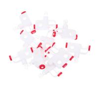 FIXOSHEE Rodillos para Persianas Verticales 20 Piezas Poleas para Cortinas Plástico Rojo Accesorios para Cortinas Uso Oficina Hogar Restaurante