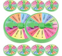 FIXOSHEE Rueda de Castigo Giratoria de Broma para Fiesta, Juego Interactivo Tamaño Pequeño, Plástico Ligero, Niños y Adultos, Adecuado para Sorteos y Entretenimiento en Celebraciones, Pack