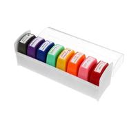 FIXOSHEE Sellos de Elogio para Niños 8 Piezas Tamaño Mediano Material Abs Kit de Sellos para Tareas Escolares y Manualidades para Maestros y Estudiantes