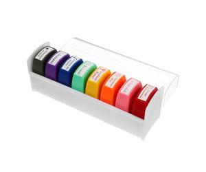 FIXOSHEE Sellos de Elogio para Niños 8 Piezas Tamaño Mediano Material Abs Kit de Sellos para Tareas Escolares y Manualidades para Maestros y Estudiantes