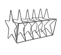 FIXOSHEE Soporte Organizador para Documentos y Vinilos Estante Metálico Negro para Revistas y Cds Soporte Resistente para Oficina y Hogar