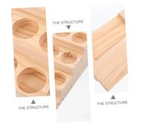 FIXOSHEE Soporte para Botellas de Aceite Esencial de Madera Estante Compacto para Organizar y Exhibir Frascos de Vidrio de Protección Manual contra Daños Solares Estructura Resistente y