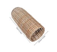 FIXOSHEE Soporte para Paraguas de Mimbre Natural Cesta de Almacenamiento Rústica y Portátil Organizador Independiente para Bastones Palos de Golf y Entrada Diseño Resistente y Ligero